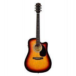 Fender Squier SA-105CE Dreadnought Cutaway Electro-Acoustic Sunburst