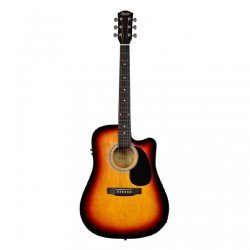 Fender Squier SA-105CE Dreadnought Cutaway Electro-Acoustic Sunburst