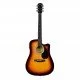 Fender Squier SA-105CE Dreadnought Cutaway Electro-Acoustic Sunburst Fender Squier SA-105CE Dreadnought Cutaway Electro-Acoustic Sunburst