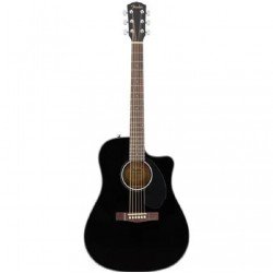 Fender 0970113006 CD-60SCE Dreadnought Single Cutaway Acoustic Guitar - Black