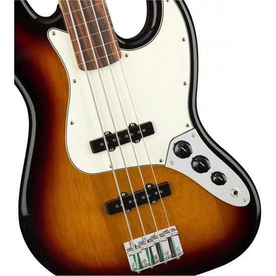 Fender Player 0149903500 Jazz Bass, Pau Ferro Fingerboard, 3-Color Sunburst