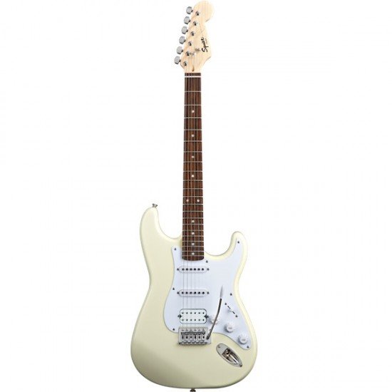 Fender Squier 370005580 Bullet Strat Electric Guitar With Tremolo HSS -Arctic White