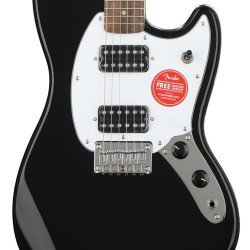 Fender 0371220506 Squier Bullet Mustang HH - Black with Indian Laurel Fingerboard