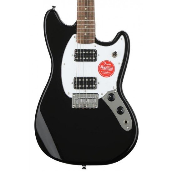 Fender 0371220506 Squier Bullet Mustang HH - Black with Indian Laurel Fingerboard