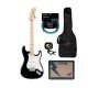 Fender 0378002506 Squier Affinity Stratocaster Electric Guitar Black Bundle Fender 0378002506 Squier Affinity Stratocaster Electric Guitar Black Bundle