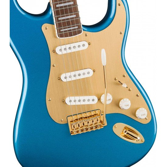 Fender 0379410502 Squier 40th Anniversary Gold Edition Stratocaster - Lake Placid Blue Fender 0379410502 Squier 40th Anniversary Gold Edition Stratocaster - Lake Placid Blue