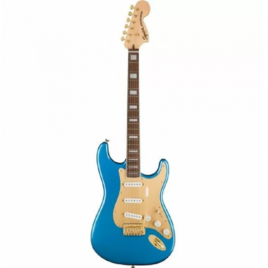 Fender 0379410502 Squier 40th Anniversary Gold Edition Stratocaster - Lake Placid Blue Fender 0379410502 Squier 40th Anniversary Gold Edition Stratocaster - Lake Placid Blue