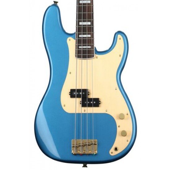 Fender 0379430502 Squier 40th Anniversary Gold Edition Precision Bass - Lake Placid Blue Fender 0379430502 Squier 40th Anniversary Gold Edition Precision Bass - Lake Placid Blue
