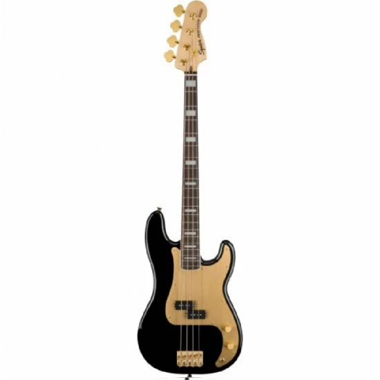 Fender 0379430506 Squier 40th Anniversary Gold Edition Precision Bass - Black