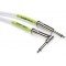 Ernie Ball P06049 Classic Straight to RIght Angle Instrument Cable - 10 foot White