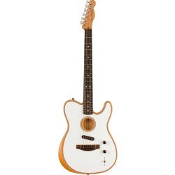 Fender 0972213280 Acoustasonic Player Telecaster Acoustic-electric Guitar - Arctic White with Rosewood Fingerboard