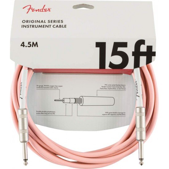 Fender 0990515056 Original Instrument Cable Shell Pink 15ft 