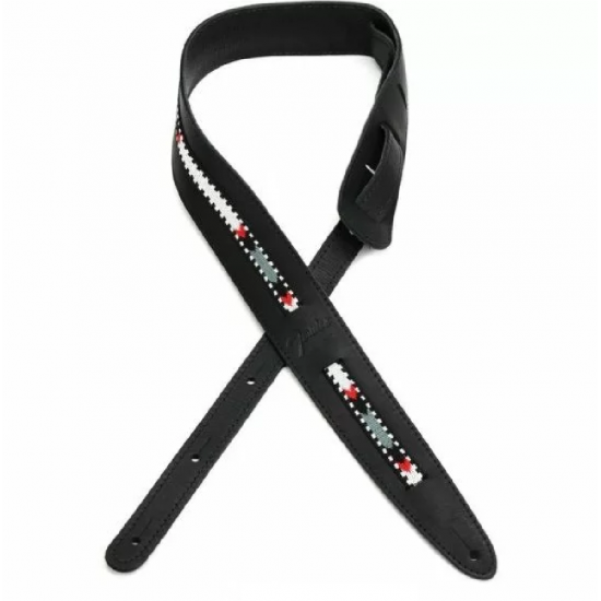 Fender 0990612002 Paramount Acoustic Guitar Leather Strap - Black Fender 0990612002 Paramount Acoustic Guitar Leather Strap - Black