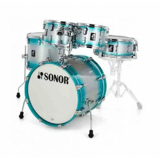 Sonor AQ2 5-Piece Drum Set Shell Pack - Aqua Silver Burst Finish Without Hardware and Cymbals