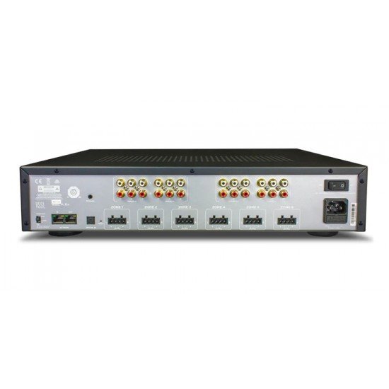 VSSL A.6X 12-Channel, 6 Zone, Audio Streaming Amplifier