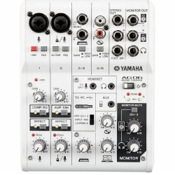 Yamaha AG06 Mk2 6-channel Mixer and USB Audio Interface - White