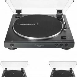 Audio-Technica AT-LP60XUSB-GM Fully Automatic Belt-Drive Stereo Turntable (Analog & USB), Gunmetal