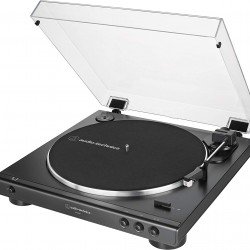 Audio-Technica AT-LP60X-BK Fully Automatic Belt-Drive Stereo Turntable, Black