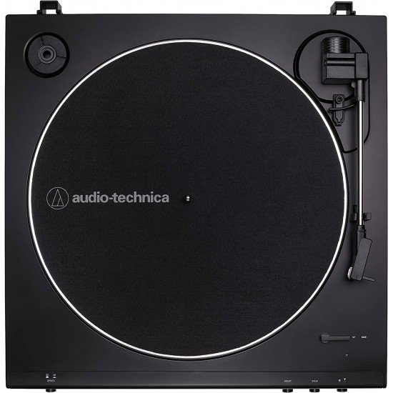 Audio-Technica AT-LP60X-BK Fully Automatic Belt-Drive Stereo Turntable, Black