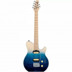 Sterling By Music Man Axis Quilted Maple Electric Guitar - Spectrum Blue