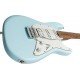 Sterling By Music Man Cutlass CT50HSS Electric Guitar - Daphne Blue Satin