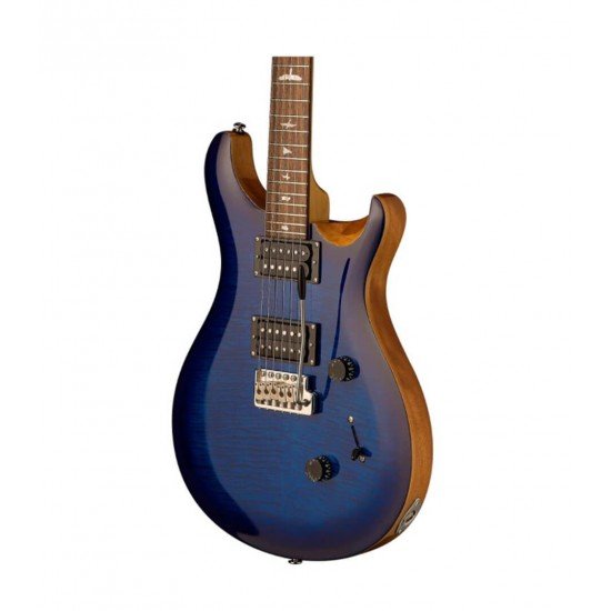 PRS SE Custom 24 Guitar Faded Blue Burst Finish, PRS SE w/ Gig  Bag- CU44DC