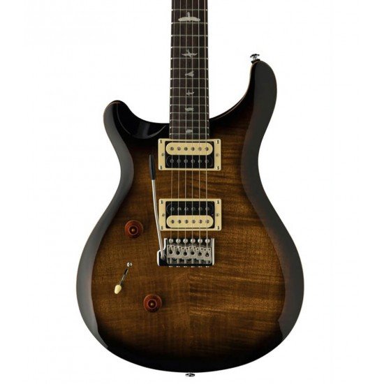 PRS SE Custom 24 Lefty Electric Guitar Black Gold Sunburst