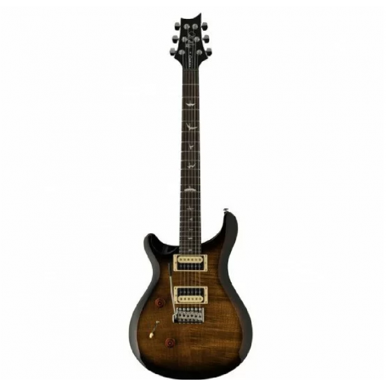 PRS SE Custom 24 Lefty Electric Guitar Black Gold Sunburst