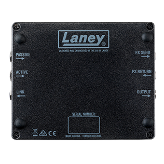 Laney DB-PRE Bass Guitar Pre Amplifier Pedal Laney DB-PRE Bass Guitar Pre Amplifier Pedal