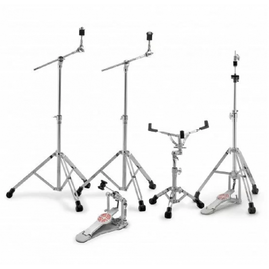 SONOR HS2000S Hardware Set Includes1 Hi Hat Stand, 1 Snare Stand, 2 MBS 2000 V2 Mini Boom Stand, SP 2000S Bass Drum Pedal