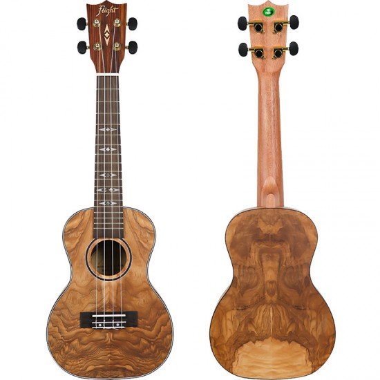 FLIGHT DUC410 QA Quilted Ash Concert Ukulele