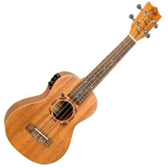 Flight DUC 523 EQ MAH, 4-String Concert Ukulele, Solid Mahogany