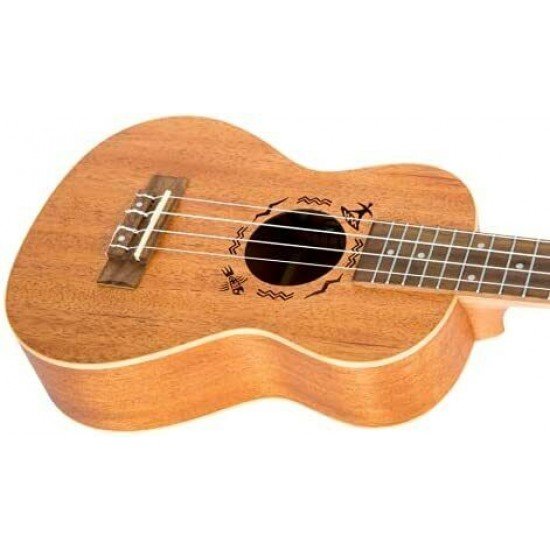 Flight DUC 523 EQ MAH, 4-String Concert Ukulele, Solid Mahogany