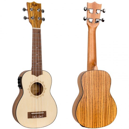 Flight DUS320CEQ SP/ZEB Electro-Acoustic Soprano Ukulele