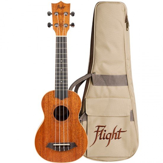 Flight DUS321 Mahogany Soprano Ukulele