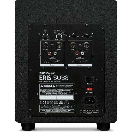 PreSonus Eris Sub 8 8-inch Powered Studio Subwoofer