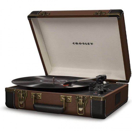 Crosley CR6019D-BR4 Deluxe Executive Bluetooth Turntable Brown