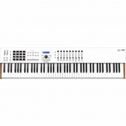 Arturia KeyLab 88 MkII Hammer-Action MIDI Controller and Software, White