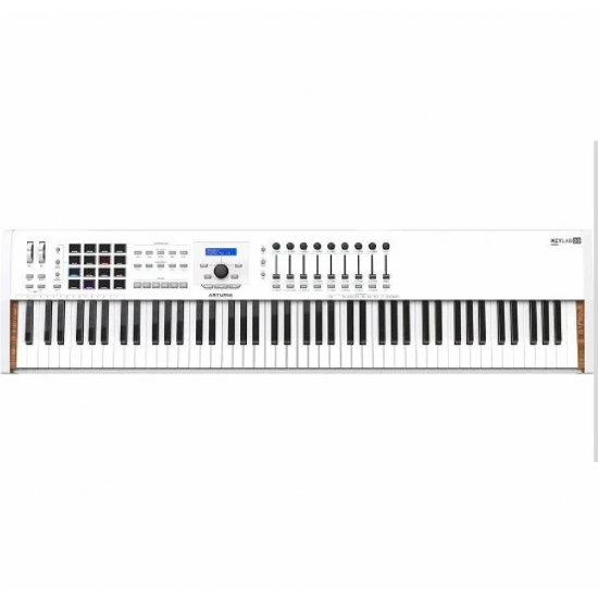 Arturia KeyLab 88 MkII Hammer-Action MIDI Controller and Software, White