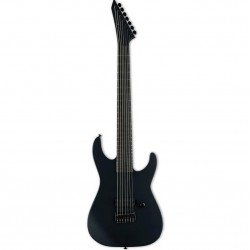 ESP LTD M7-HT Baritone Black Metal Series Electric Guitar, Black Satin Finish