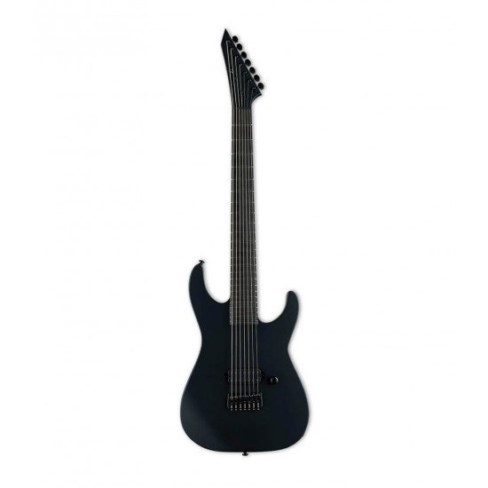 ESP LTD M7-HT Baritone Black Metal Series Electric Guitar, Black Satin Finish