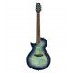 ESP LTD TL-6 Thinline Left Handed Acoustic Guitar, Aqua Marine Burst Finish