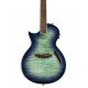 ESP LTD TL-6 Thinline Left Handed Acoustic Guitar, Aqua Marine Burst Finish