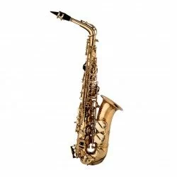 Stagg Eb Alto Saxophone with High F# Key, Hand-Engraved Bell, with Soft Case