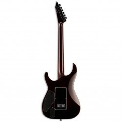ESP LTD MH-1000 EverTune Guitar, Flamed Maple Dark Brown Sunburst Finish