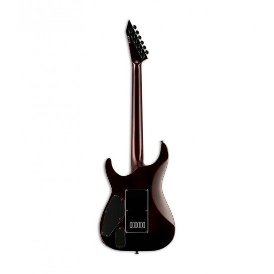 ESP LTD MH-1000 EverTune Guitar, Flamed Maple Dark Brown Sunburst Finish