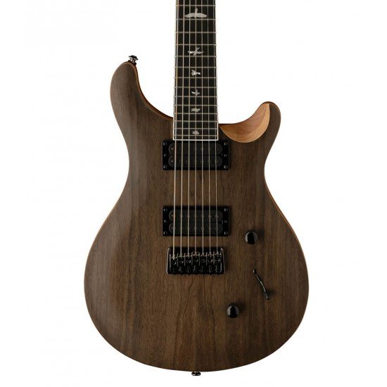 PRS SE Mark Holcomb Signature 7 String Guitar in Walnut / Satin Finish NEW TOP CARVE , PRS SE Gig Bag Included