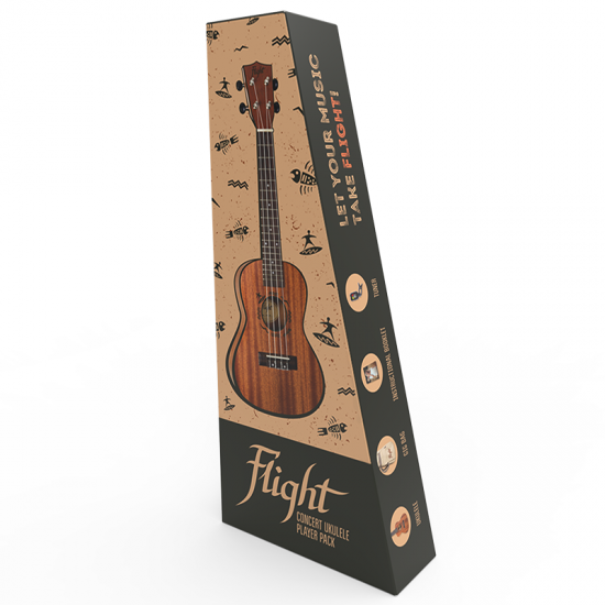 Flight NUC310 Concert Ukulele Pack