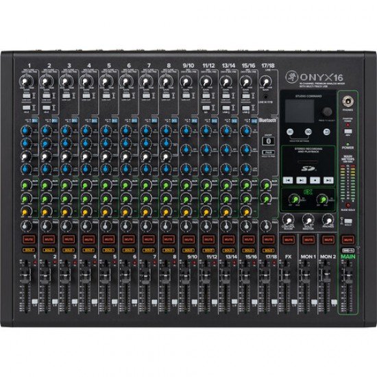 Mackie Onyx16 16-channel Analog Mixer with Multitrack USB