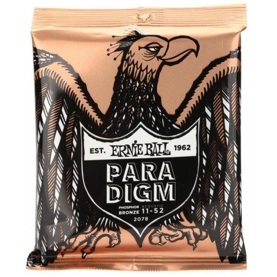 Ernie Ball 2078 Paradigm Phosphor Bronze Acoustic Guitar Strings - .011-.052 Light